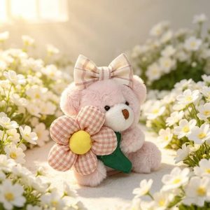 Cute Plush Bear Bag Charms for Women Handbags Backpacks Wallet, Mini Bear Keychain
