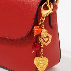 Keychains for Women: Cute Keychain Purse Charms for Handbags, Bag Charm Accessory for Car Keys, Heart Strawberry Styles